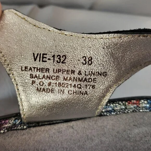 Alegria by PG Lite Vienna Backstrap Sandal Size 38 EU Multi Mosaic - Picture 9 of 9